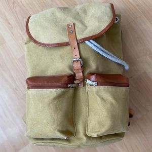 Sandqvist Backpack Canvas and Leather Roald Bag